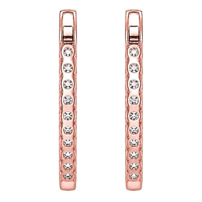 Lab-Grown Diamond Round Hoop Earrings in 14K White Gold or 14K Yellow Gold