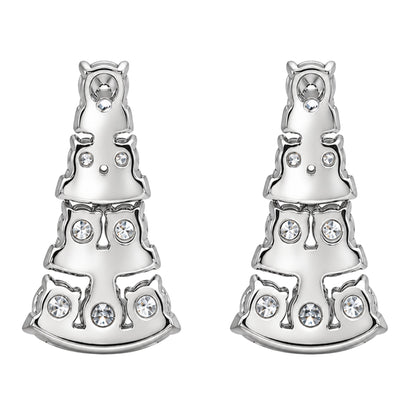 3 ct. T.W. Lab-Grown Diamond Oval/Round Drop Earrings in 14K White Gold or 14K Yellow Gold