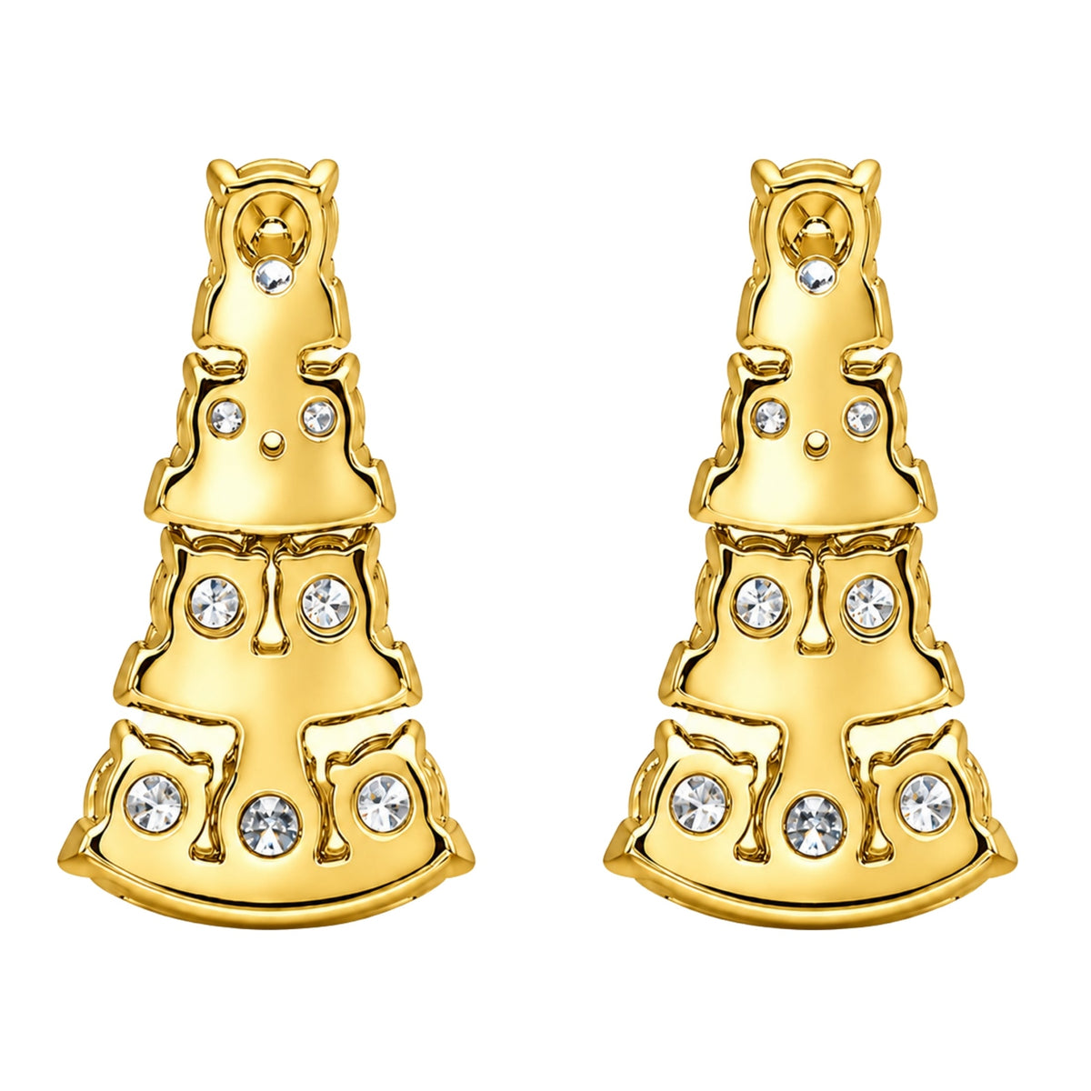 3 ct. T.W. Lab-Grown Diamond Oval/Round Drop Earrings in 14K White Gold or 14K Yellow Gold