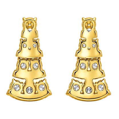 3 ct. T.W. Lab-Grown Diamond Oval/Round Drop Earrings in 14K White Gold or 14K Yellow Gold