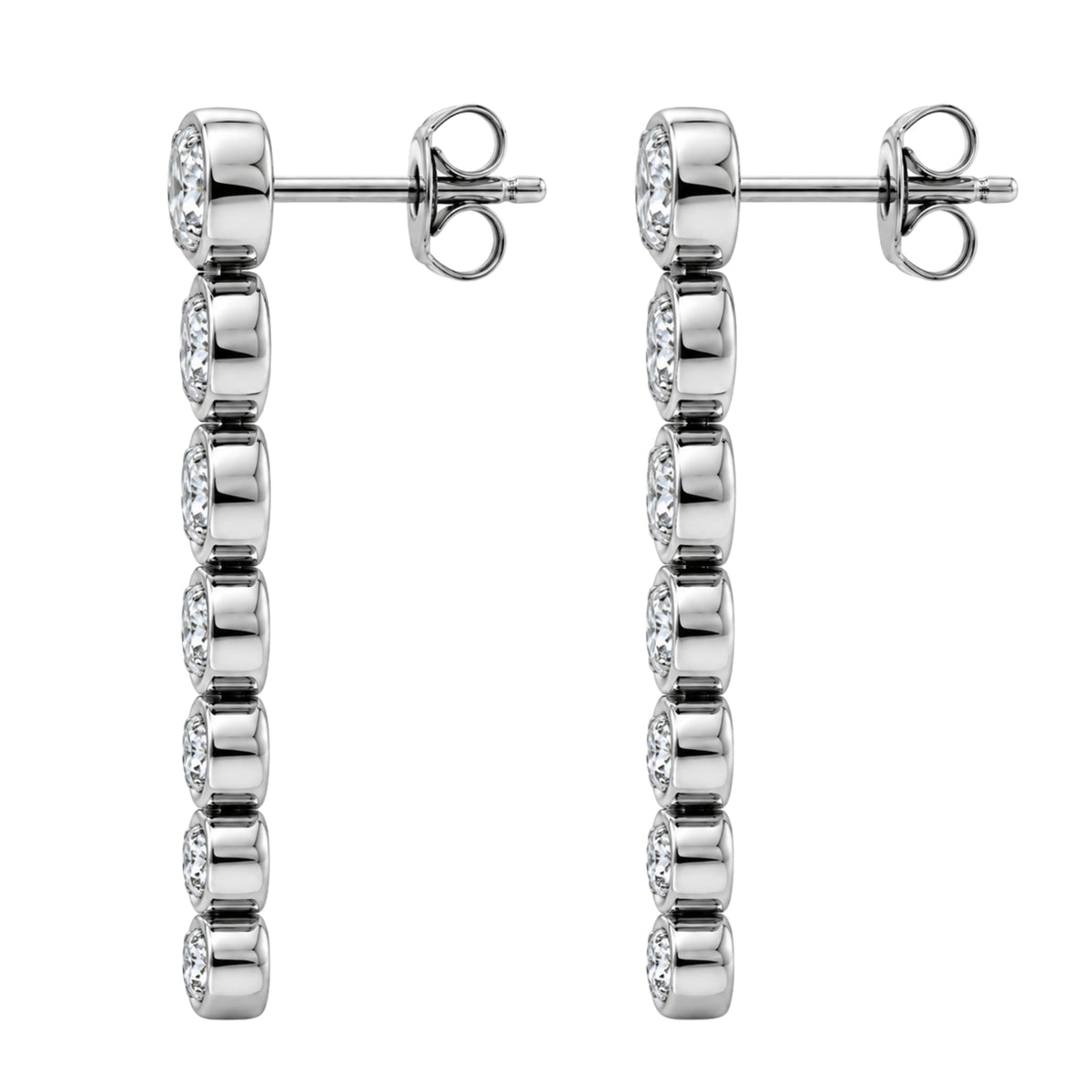 2 ct. T.W. Lab-Grown Diamond Round Drop Earrings in 14K White Gold or 14K Yellow Gold
