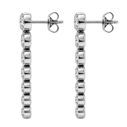 2 ct. T.W. Lab-Grown Diamond Round Drop Earrings in 14K White Gold or 14K Yellow Gold