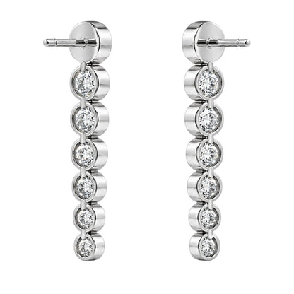 2 ct. T.W. Lab-Grown Diamond Round Drop Earrings in 14K White Gold or 14K Yellow Gold