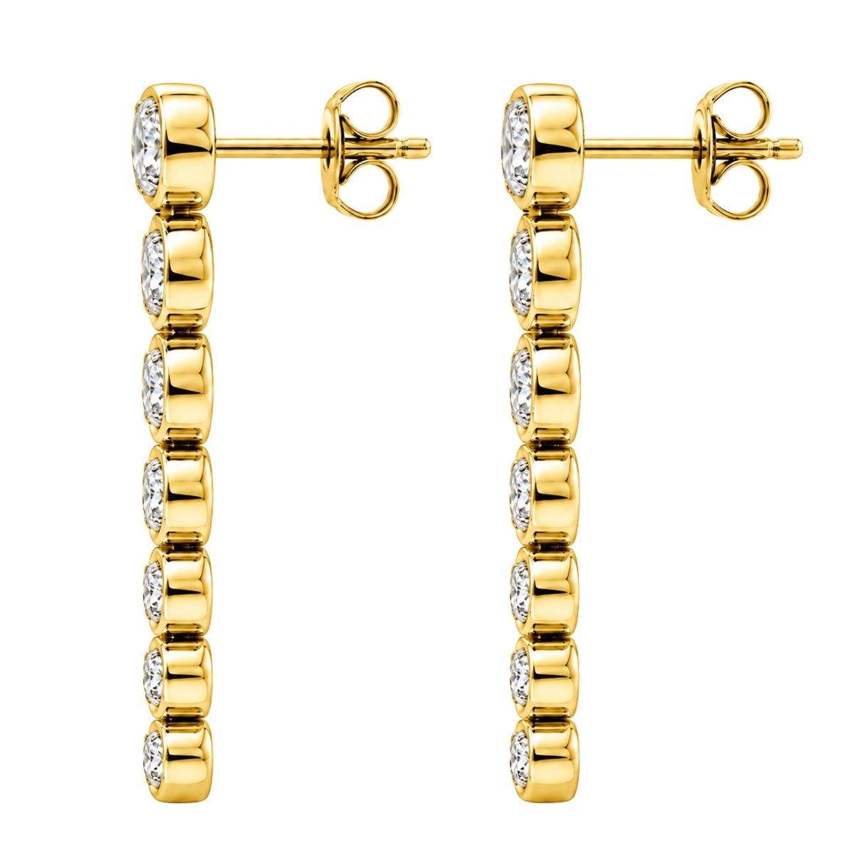 2 ct. T.W. Lab-Grown Diamond Round Drop Earrings in 14K White Gold or 14K Yellow Gold
