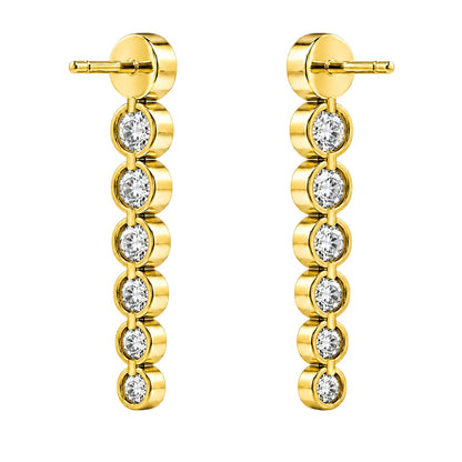 2 ct. T.W. Lab-Grown Diamond Round Drop Earrings in 14K White Gold or 14K Yellow Gold
