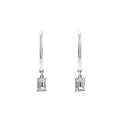 Lab-Grown Diamond Hoop Earrings in 14K White Gold or 14K Yellow Gold