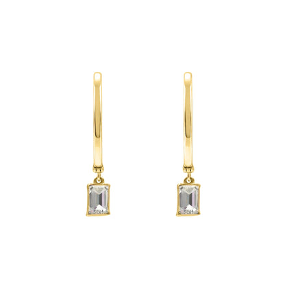 Lab-Grown Diamond Hoop Earrings in 14K White Gold or 14K Yellow Gold
