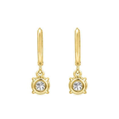 Lab-Grown Diamond Round Hoop Earrings in 14K White Gold or 14K Yellow Gold