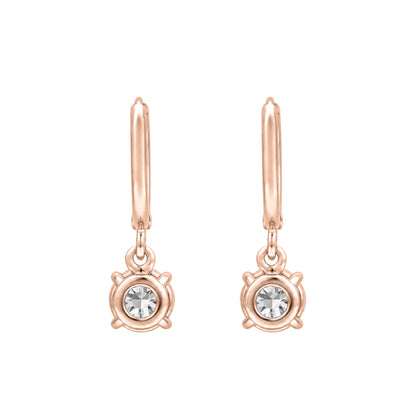 Lab-Grown Diamond Round Hoop Earrings in 14K White Gold or 14K Yellow Gold