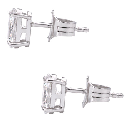 Lab-Grown Diamond Oval Stud Earrings in 14K White Gold or 14K Yellow Gold