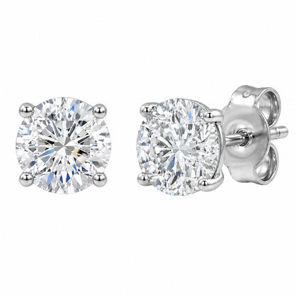 5 ct. T.W. Lab-Grown Diamond Round Stud Earrings in Sterling Silver or 14K Gold over Silver