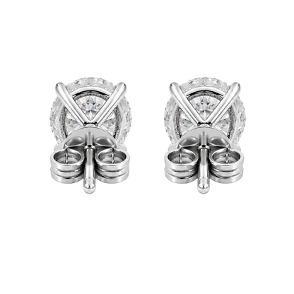 5 ct. T.W. Lab-Grown Diamond Round Stud Earrings in Sterling Silver or 14K Gold over Silver