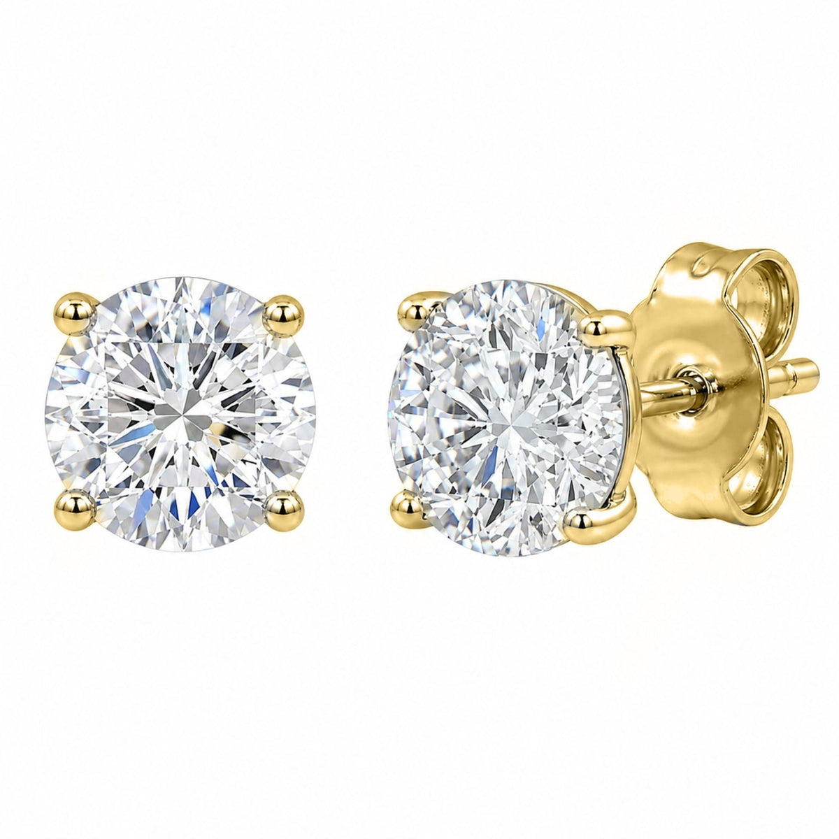 5 ct. T.W. Lab-Grown Diamond Round Stud Earrings in Sterling Silver or 14K Gold over Silver