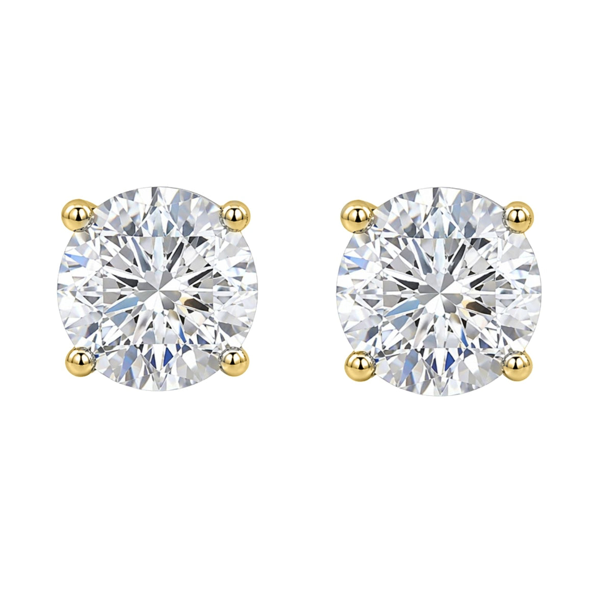 5 ct. T.W. Lab-Grown Diamond Round Stud Earrings in Sterling Silver or 14K Gold over Silver