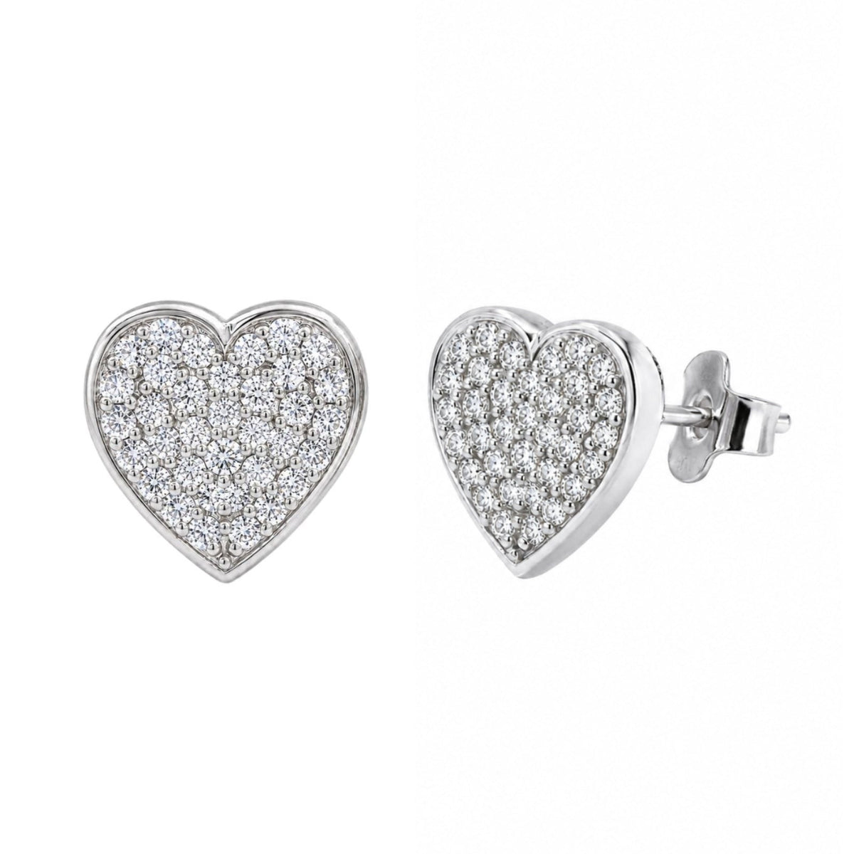 2 ct. T.W. Lab-Grown Diamond Round Stud Earrings in Sterling Silver