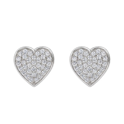 2 ct. T.W. Lab-Grown Diamond Round Stud Earrings in Sterling Silver