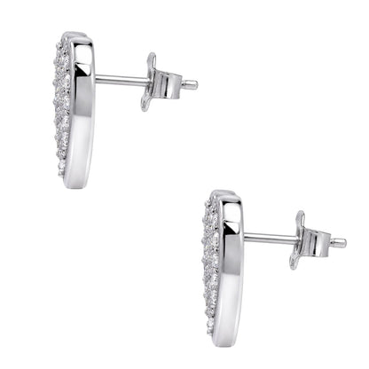 2 ct. T.W. Lab-Grown Diamond Round Stud Earrings in Sterling Silver