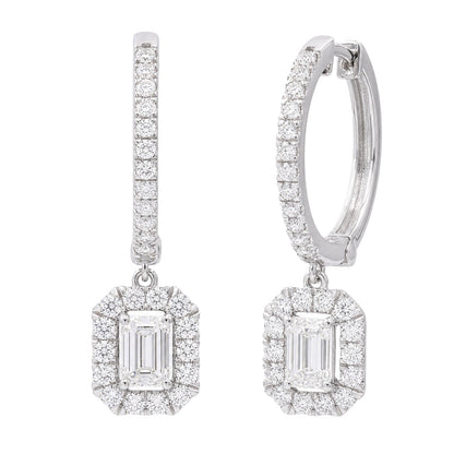 3 ct. T.W. Lab-Grown Diamond Round Drop Earrings in Sterling Silver or 14K Gold over Silver
