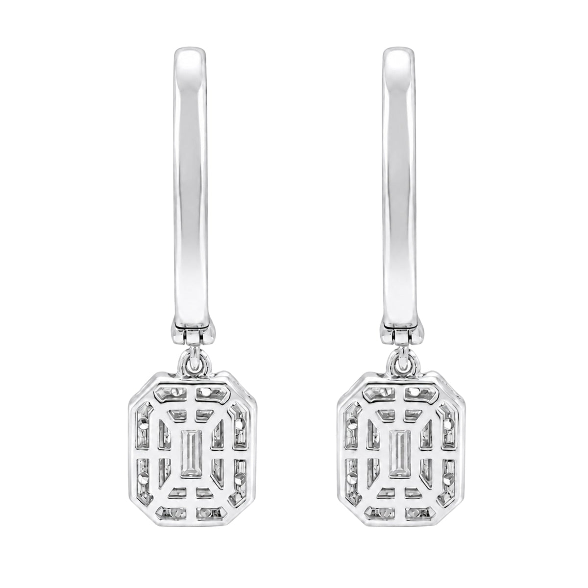 3 ct. T.W. Lab-Grown Diamond Round Drop Earrings in Sterling Silver or 14K Gold over Silver