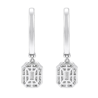 3 ct. T.W. Lab-Grown Diamond Round Drop Earrings in Sterling Silver or 14K Gold over Silver