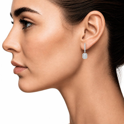 3 ct. T.W. Lab-Grown Diamond Round Drop Earrings in Sterling Silver or 14K Gold over Silver