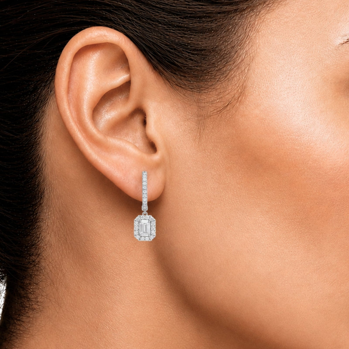 3 ct. T.W. Lab-Grown Diamond Round Drop Earrings in Sterling Silver or 14K Gold over Silver