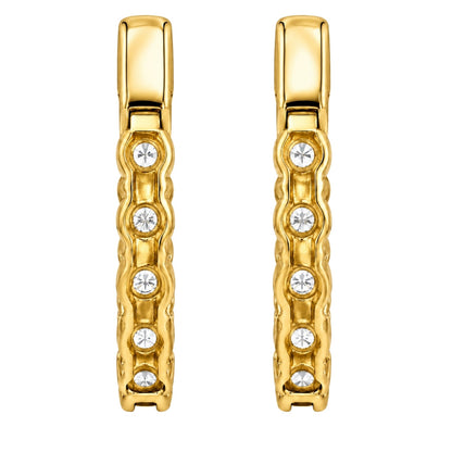 Lab-Grown Diamond Round Hoop Earrings in 14K White Gold or 14K Yellow Gold