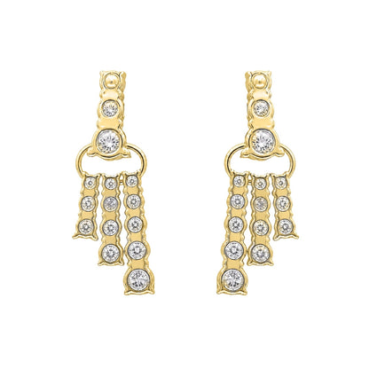 2 ct. T.W. Lab-Grown Diamond Round Drop Earrings in Sterling Silver or 14K Gold over Silver