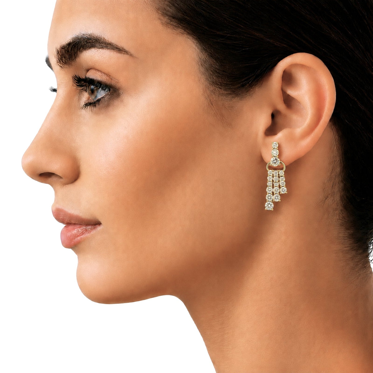 2 ct. T.W. Lab-Grown Diamond Round Drop Earrings in Sterling Silver or 14K Gold over Silver