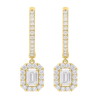 3 ct. T.W. Lab-Grown Diamond Round Drop Earrings in Sterling Silver or 14K Gold over Silver