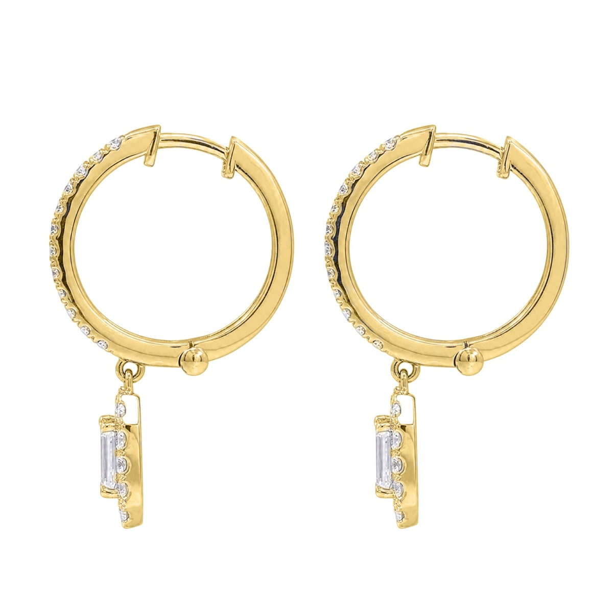 3 ct. T.W. Lab-Grown Diamond Round Drop Earrings in Sterling Silver or 14K Gold over Silver