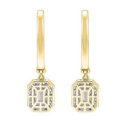 3 ct. T.W. Lab-Grown Diamond Round Drop Earrings in Sterling Silver or 14K Gold over Silver