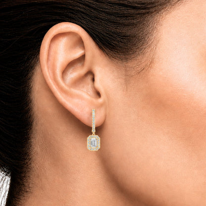 3 ct. T.W. Lab-Grown Diamond Round Drop Earrings in Sterling Silver or 14K Gold over Silver