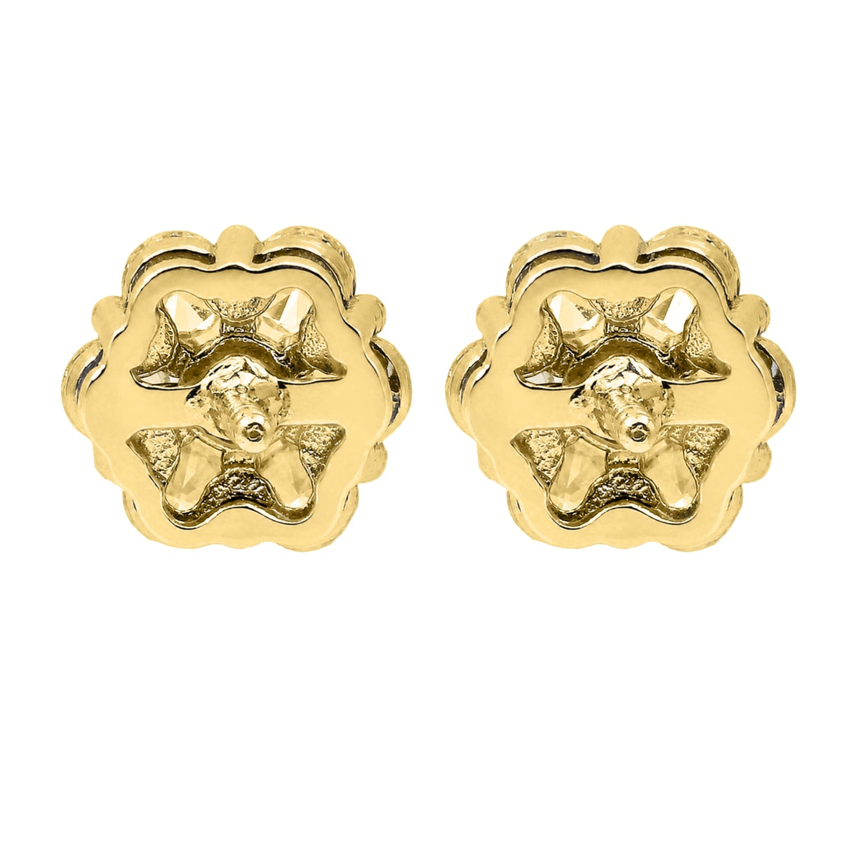 2 ct. T.W. Lab-Grown Diamond Round Cluster Earrings in Sterling Silver or 14K Gold over Silver