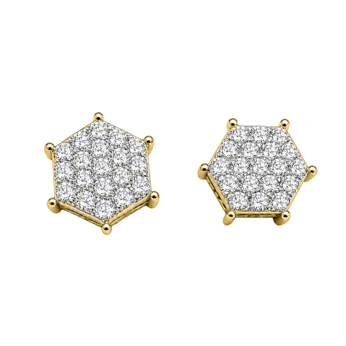 1 ct. T.W. Lab-Grown Diamond Round Stud Earrings in Sterling Silver or 14K Gold over Silver