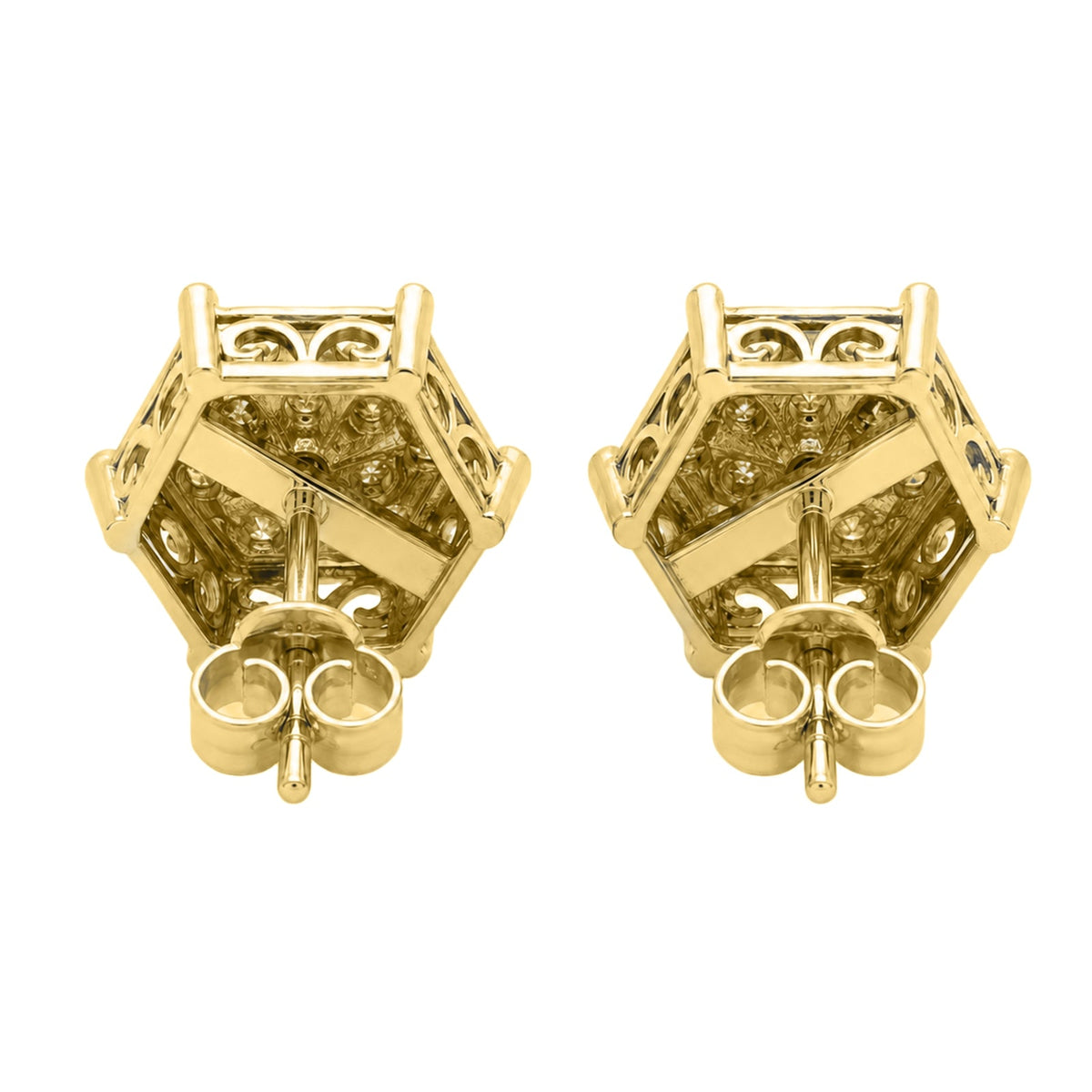 1 ct. T.W. Lab-Grown Diamond Round Stud Earrings in Sterling Silver or 14K Gold over Silver