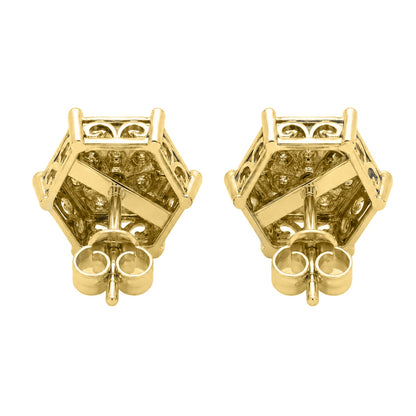 1 ct. T.W. Lab-Grown Diamond Round Stud Earrings in Sterling Silver or 14K Gold over Silver