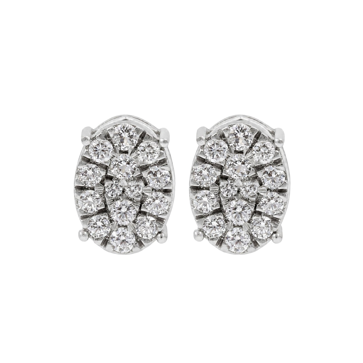 1 ct. T.W. Lab-Grown Diamond Round Stud Earrings in Sterling Silver or 14K Gold over Silver