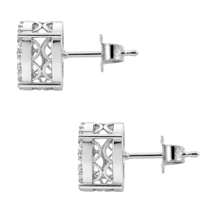 1 ct. T.W. Lab-Grown Diamond Round Stud Earrings in Sterling Silver or 14K Gold over Silver