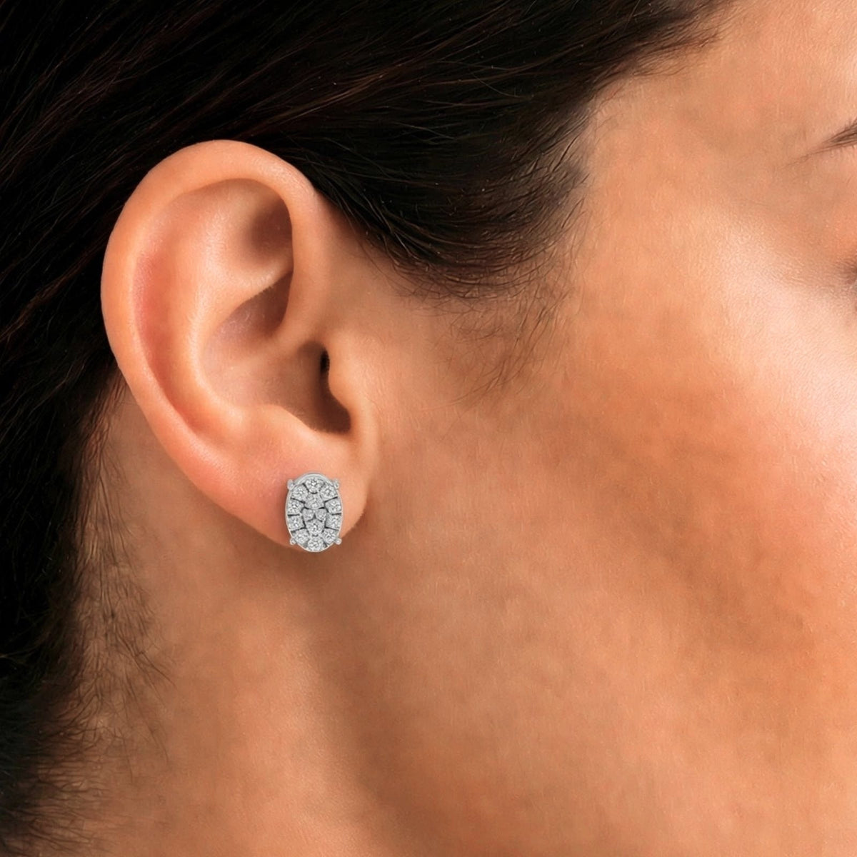 1 ct. T.W. Lab-Grown Diamond Round Stud Earrings in Sterling Silver or 14K Gold over Silver