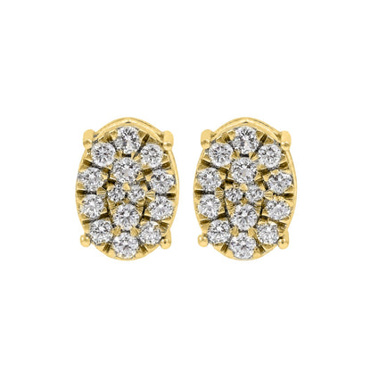 1 ct. T.W. Lab-Grown Diamond Round Stud Earrings in Sterling Silver or 14K Gold over Silver