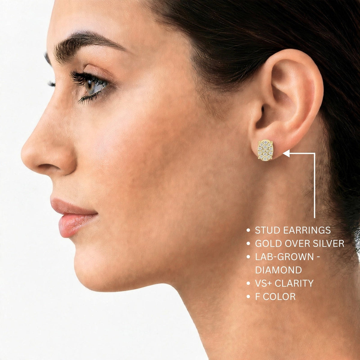 1 ct. T.W. Lab-Grown Diamond Round Stud Earrings in Sterling Silver or 14K Gold over Silver