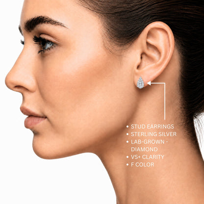1 ct. T.W. Lab-Grown Diamond Round Stud Earrings in Sterling Silver or 14K Gold over Silver