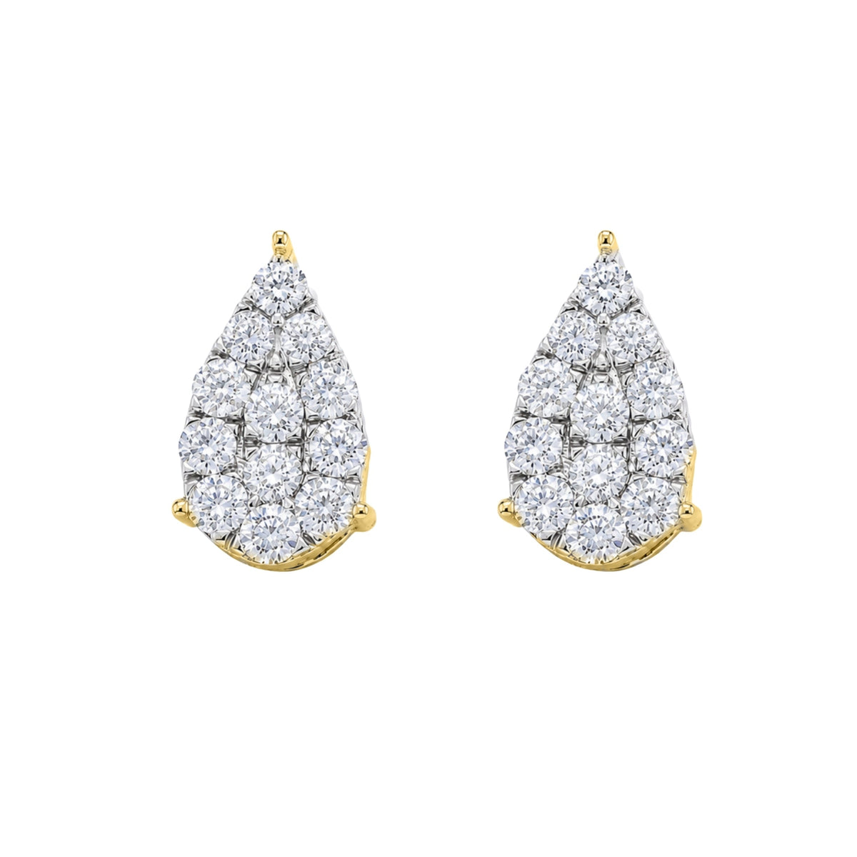 1 ct. T.W. Lab-Grown Diamond Round Stud Earrings in Sterling Silver or 14K Gold over Silver