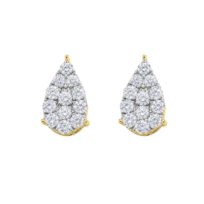 1 ct. T.W. Lab-Grown Diamond Round Stud Earrings in Sterling Silver or 14K Gold over Silver