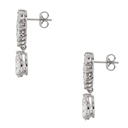 5 ct. T.W. Lab-Grown Diamond Pear-Marquise Drop Earrings in 14K White Gold or 14K Yellow Gold