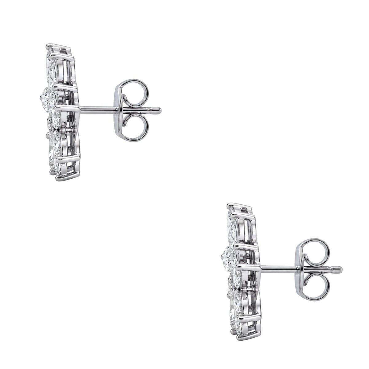2 ct. T.W. Lab-Grown Diamond Marquise Stud Earrings in 14K White Gold or 14K Yellow Gold