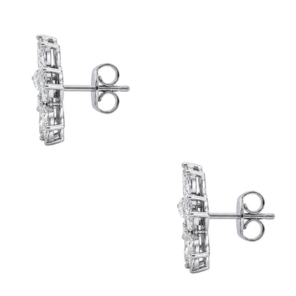 2 ct. T.W. Lab-Grown Diamond Marquise Stud Earrings in 14K White Gold or 14K Yellow Gold