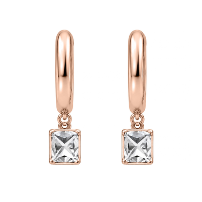 Lab-Grown Diamond Cushion Hoop Earrings in 14K White Gold or 14K Yellow Gold