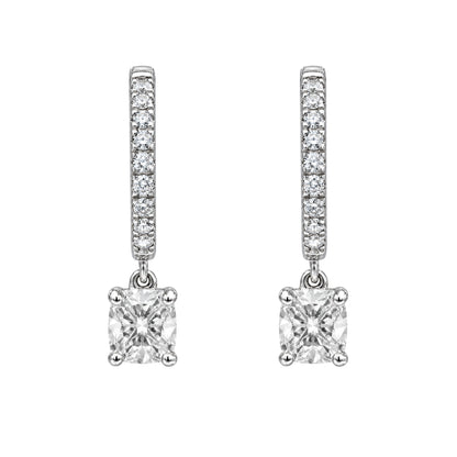 Lab-Grown Diamond Hoop Earrings in 14K White Gold or 14K Yellow Gold